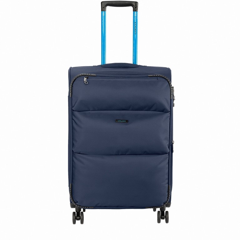 Koffer Adelaide Neo M 60 cm Dunkelblau, Farbe: blau/petrol, Marke: Loubs, EAN: 4046468152406, Abmessungen in cm: 41x66x28, Bild 1 von 3