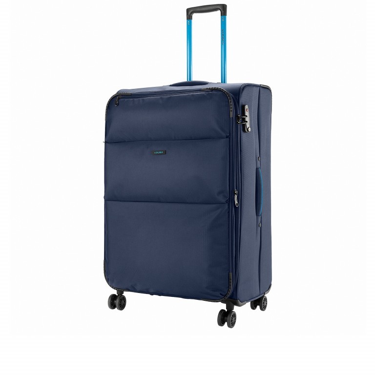 Koffer Adelaide Neo 70 cm Dunkelblau, Farbe: blau/petrol, Marke: Loubs, EAN: 4046468152369, Abmessungen in cm: 47x78x33, Bild 2 von 3
