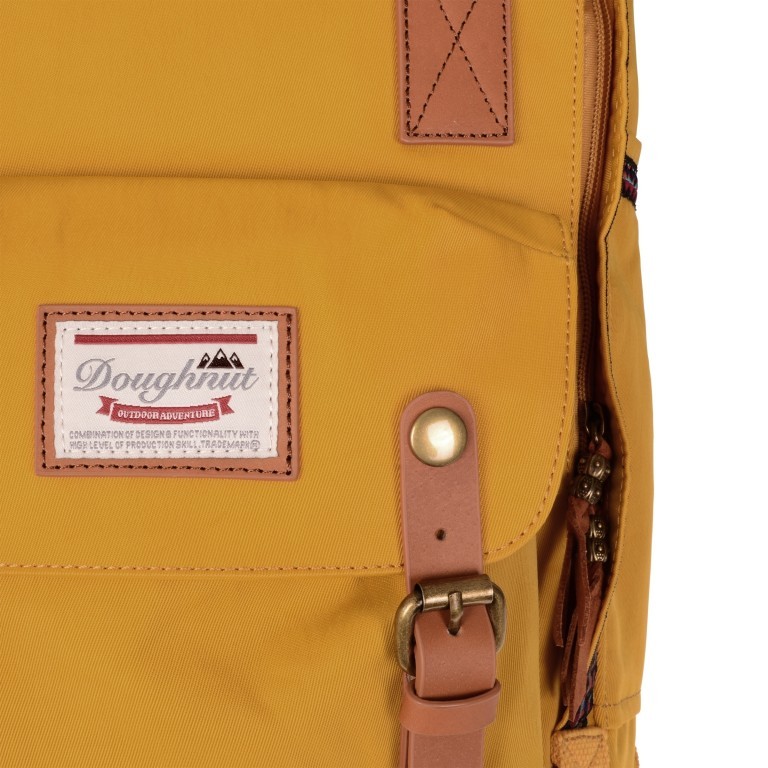 Rucksack Macaroon Volumen 16 Liter Mustard, Farbe: gelb, Marke: Doughnut, EAN: 4897065900705, Abmessungen in cm: 28x38x11, Bild 6 von 7