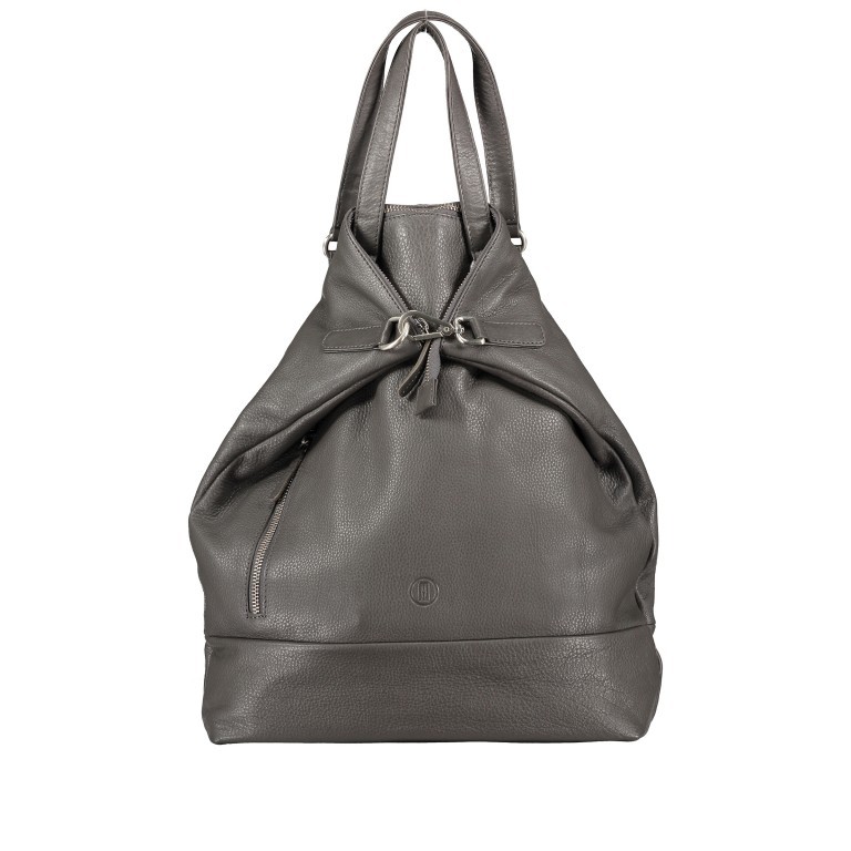 Rucksack Milano Dunkelgrau, Farbe: grau, Marke: Hausfelder Manufaktur, EAN: 4251672787195, Abmessungen in cm: 30x38x11, Bild 11 von 11