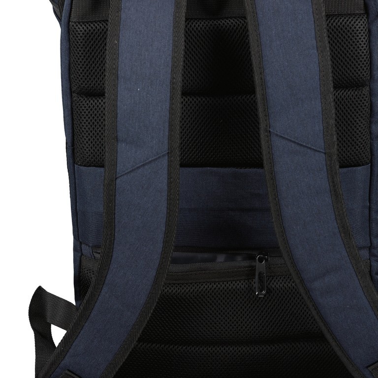 Rucksack RS46 mit Laptopfach 15 Zoll Anthra Black, Farbe: anthrazit, Marke: Franky, EAN: 4251672707421, Abmessungen in cm: 27x46x12, Bild 5 von 6