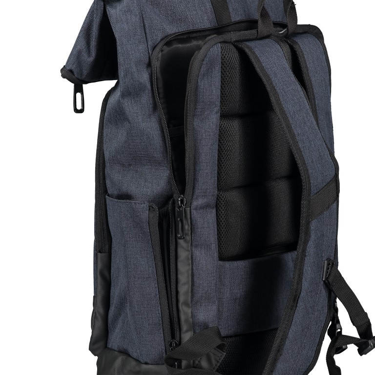 Rucksack RS66 Dark Blue, Farbe: blau/petrol, Marke: Franky, EAN: 4251672722349, Abmessungen in cm: 26x50x14, Bild 10 von 10