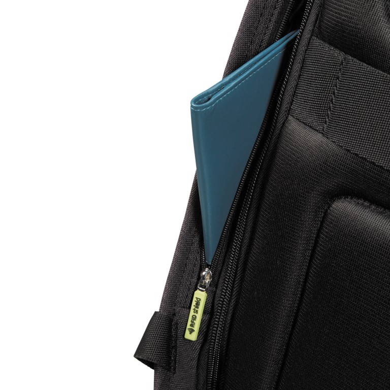 Rucksack Securipak Laptop Backpack 15.6 Zoll mit USB-Anschluss Cool Grey, Farbe: grau, Marke: Samsonite, EAN: 5400520023063, Abmessungen in cm: 30x44x16, Bild 10 von 14