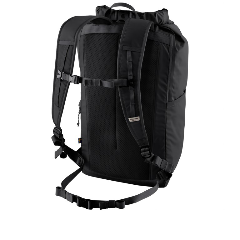 Rucksack High Coast Rolltop Volumen 26 Liter Navy, Farbe: blau/petrol, Marke: Fjällräven, EAN: 7323450598273, Abmessungen in cm: 26x48x20, Bild 3 von 10