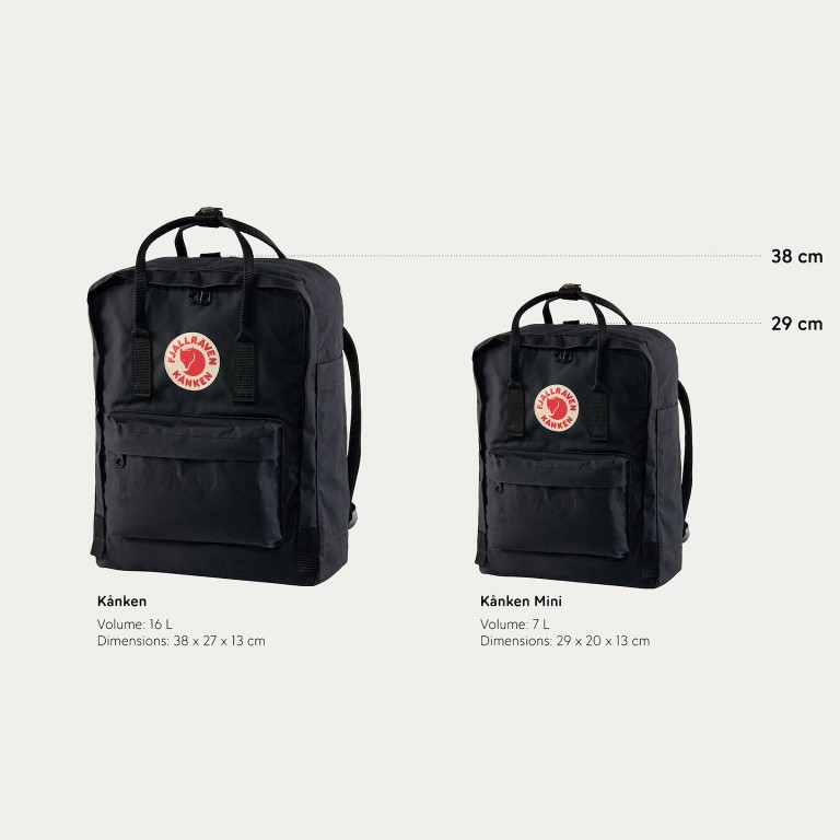 Rucksack Kånken Black Ox Red, Farbe: schwarz, rot/weinrot, Marke: Fjällräven, Abmessungen in cm: 27x38x13, Bild 11 von 15