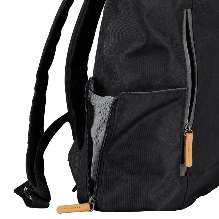 Rucksack RS49 mit Rolltop Black Anthra, Farbe: schwarz, Marke: Franky, EAN: 4251672764059, Abmessungen in cm: 28x40x13, Bild 7 von 8