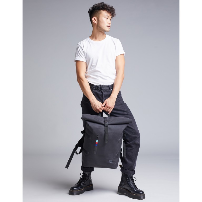 Rucksack Rolltop Stone, Farbe: grau, Marke: Got Bag, EAN: 4260483880278, Abmessungen in cm: 33x43x16, Bild 5 von 11