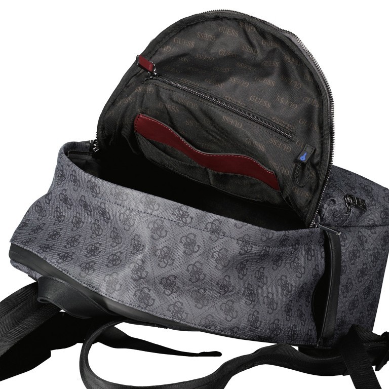 Rucksack Vezzola mit separatem Laptopfach 15 Zoll Black, Farbe: schwarz, Marke: Guess, EAN: 7620207008987, Abmessungen in cm: 30x36x15, Bild 9 von 10