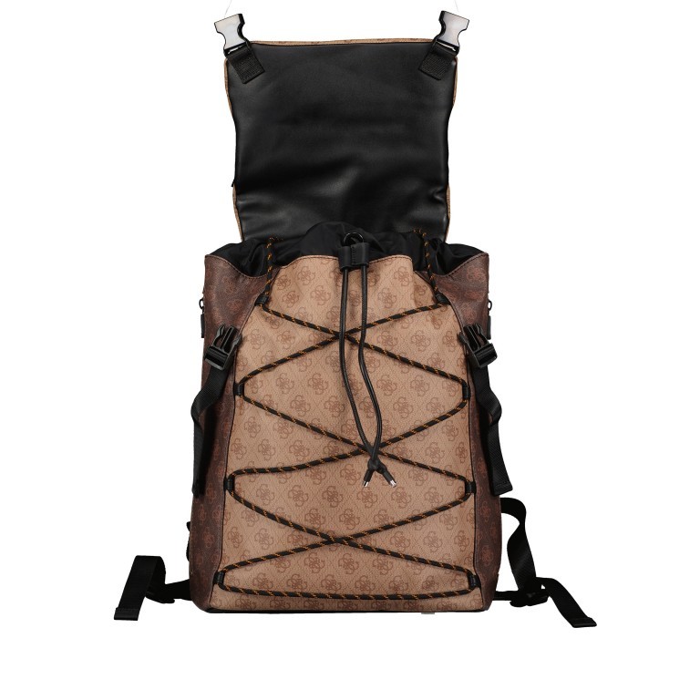 Rucksack Salameda Brown Multi, Farbe: braun, Marke: Guess, EAN: 7620207008680, Abmessungen in cm: 29.5x40x17, Bild 8 von 10