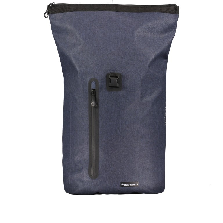 Rucksack Vepo wasserdicht Navy, Farbe: blau/petrol, Marke: New Rebels, EAN: 8720289386139, Abmessungen in cm: 33x65x15, Bild 9 von 9