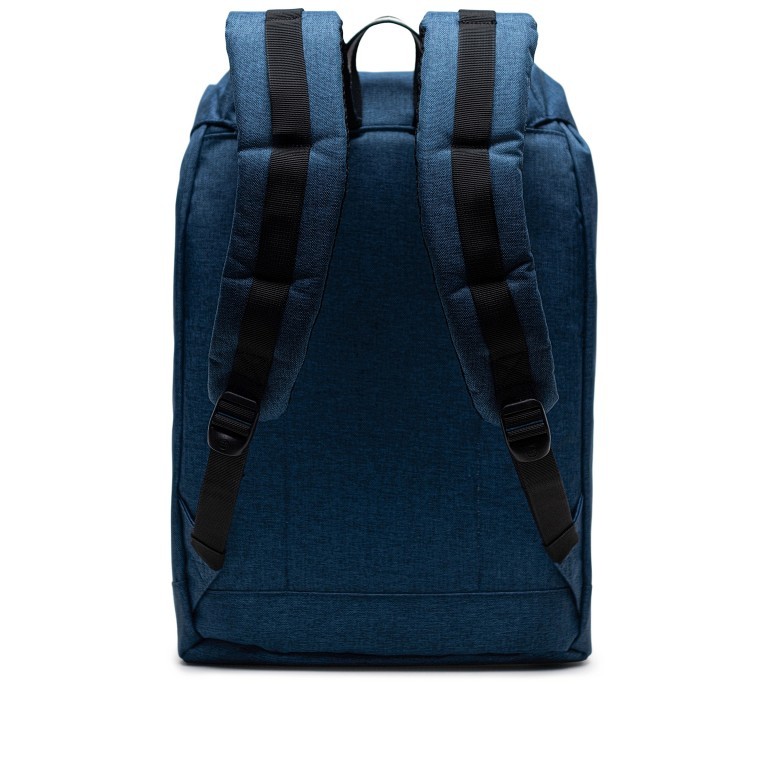 Rucksack Retreat Rubber Straps Volumen 18 Liter Ensign Blue Crosshatch, Farbe: blau/petrol, Marke: Herschel, EAN: 0828432529490, Abmessungen in cm: 34x46x12, Bild 4 von 5