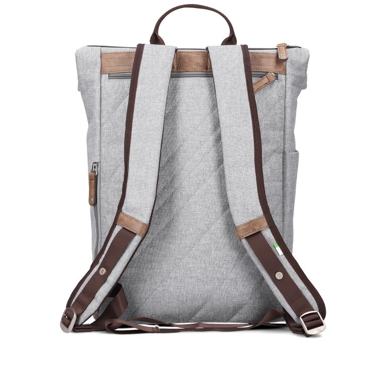Rucksack Olli O26 mit Laptopfach 13 Zoll Creme, Farbe: beige, Marke: Zwei, EAN: 4250257928121, Bild 4 von 7