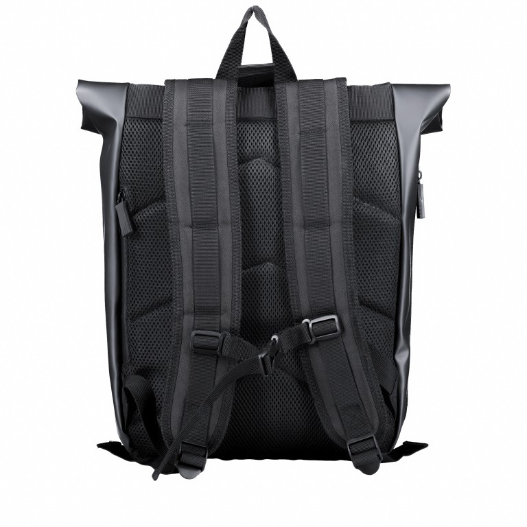 Rucksack Anzio S mit Rolltop Schwarz, Farbe: schwarz, Marke: Aporti, EAN: 4250155385958, Bild 4 von 6