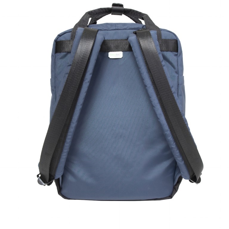 Rucksack Go Wild Series Macaroon mit Laptopfach 13 Zoll Volumen 16 Liter, Farbe: blau/petrol, grün/oliv, Marke: Doughnut, Abmessungen in cm: 28x38x11, Bild 3 von 6