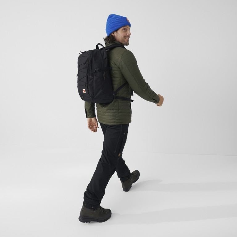 Rucksack Skule 28 mit Laptopfach 15 Zoll, Farbe: schwarz, grau, blau/petrol, grün/oliv, orange, Marke: Fjällräven, Abmessungen in cm: 41x50x18, Bild 4 von 11