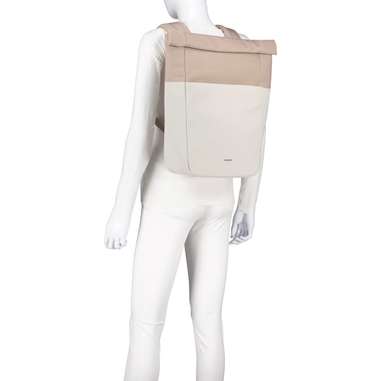 Rucksack Stockholm mit Laptopfach 14 Zoll Sandstone, Farbe: beige, Marke: Kapten & Son, EAN: 4251145218201, Abmessungen in cm: 38x41x14, Bild 6 von 8