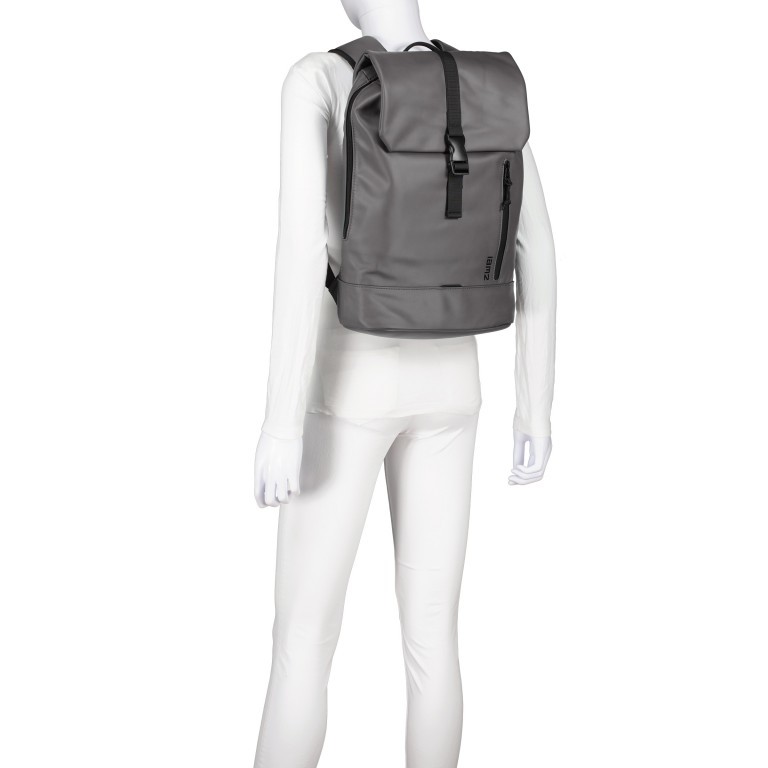 Rucksack Cargo CAR150 mit Laptopfach 15 Zoll, Farbe: schwarz, grau, taupe/khaki, grün/oliv, rosa/pink, beige, weiß, Marke: Zwei, Abmessungen in cm: 30x42x12, Bild 4 von 6