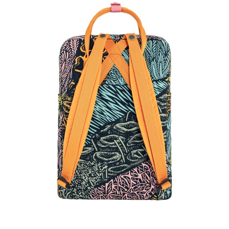 Freizeitrucksack Kånken Art Plus Woodlands, Farbe: bunt, Marke: Fjällräven, EAN: 7323450842253, Abmessungen in cm: 27x38x13, Bild 3 von 9
