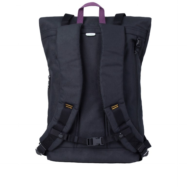 Rucksack Happy Camper Series Christopher mit Laptopfach 14 Zoll Volumen 18 Liter Black, Farbe: schwarz, Marke: Doughnut, EAN: 4895222511665, Abmessungen in cm: 32x45x12.5, Bild 3 von 3