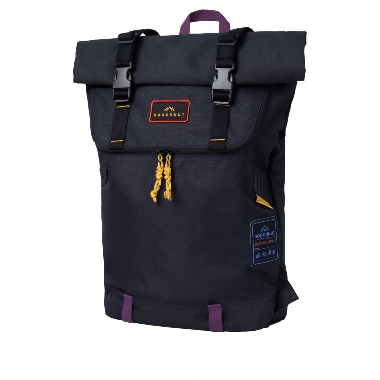 Rucksack Happy Camper Series Christopher mit Laptopfach 14 Zoll Volumen 18 Liter Black, Farbe: schwarz, Marke: Doughnut, EAN: 4895222511665, Bild 2 von 3