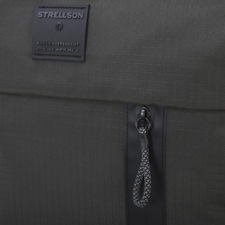 Rucksack Northwood RS Sebastian LVZ, Farbe: schwarz, grau, grün/oliv, Marke: Strellson, Abmessungen in cm: 29.5x53x16.5, Bild 6 von 6