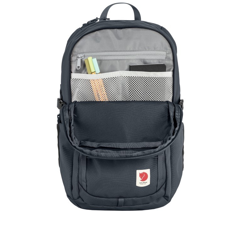 Rucksack Skule 20 mit Laptopfach 13 Zoll, Farbe: schwarz, grau, blau/petrol, grün/oliv, Marke: Fjällräven, Abmessungen in cm: 28x43x16, Bild 5 von 6
