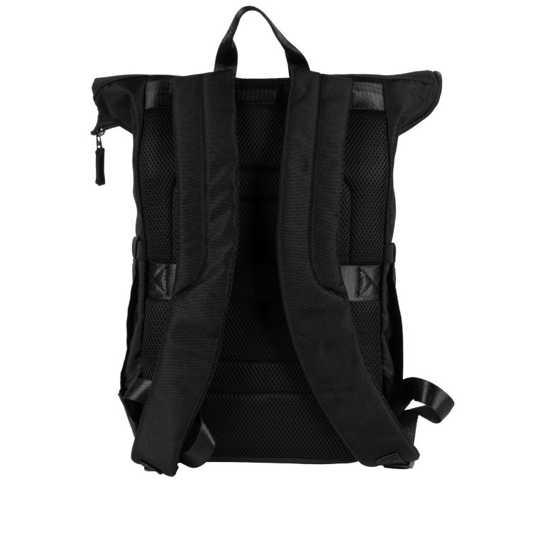 Rucksack BBRS77-F mit Rolltop Black, Farbe: schwarz, Marke: Blackbeat, EAN: 4066727001047, Abmessungen in cm: 25.5x40x15, Bild 3 von 6