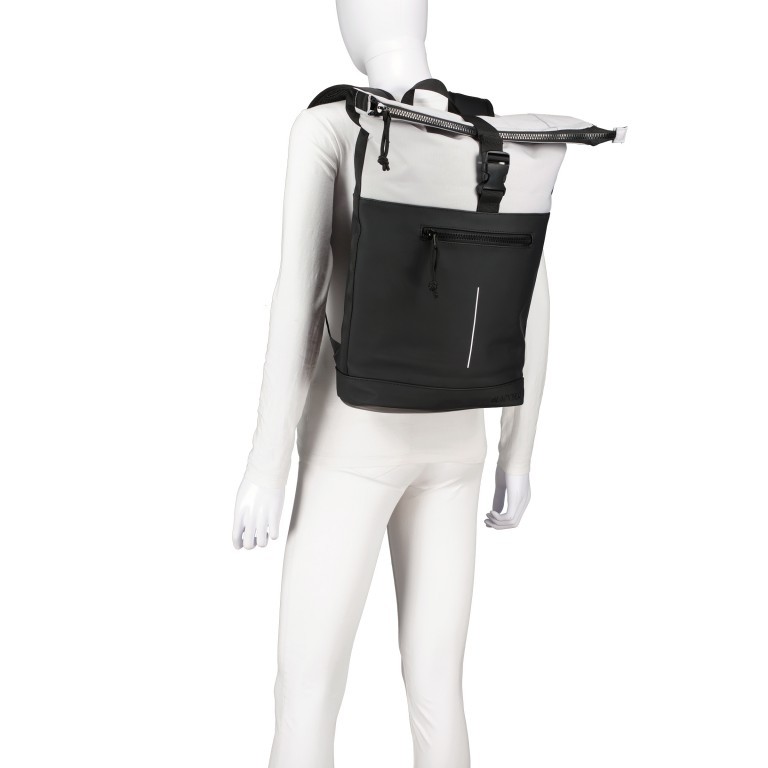 Rucksack Backham New York mit Laptopfach 14 Taupe, Farbe: taupe/khaki, Marke: Blackbeat, EAN: 4066727004659, Abmessungen in cm: 28x42x11.5, Bild 4 von 7