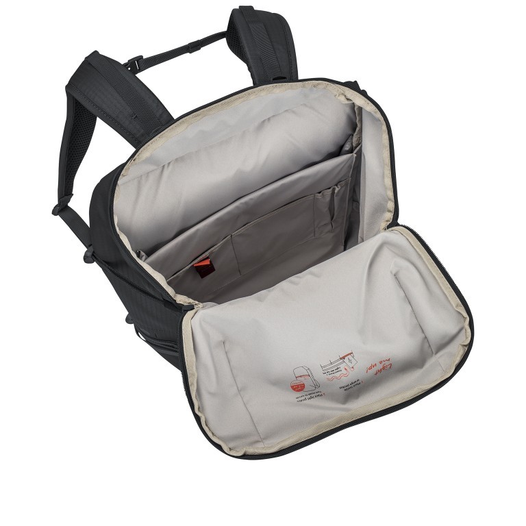Freizeitrucksack City Go 30 II Daypack, Farbe: schwarz, blau/petrol, taupe/khaki, Marke: Vaude, Abmessungen in cm: 33x60x19, Bild 7 von 11
