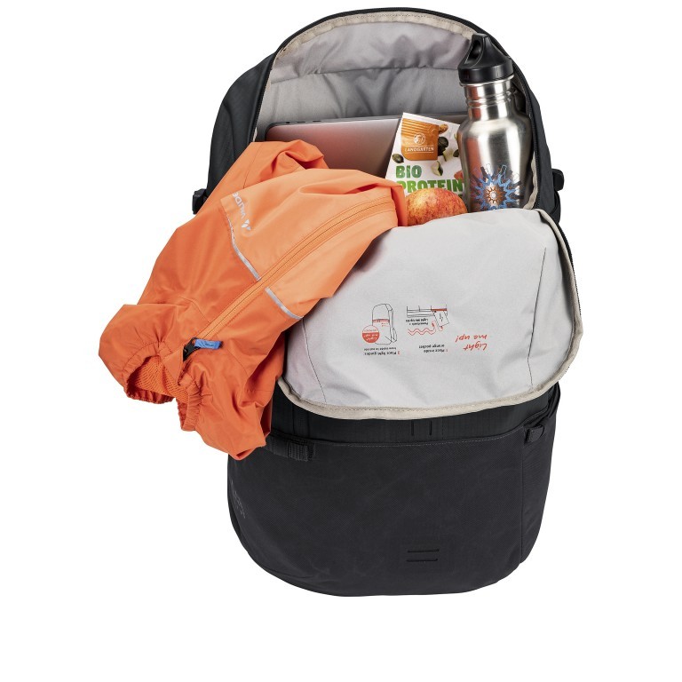 Freizeitrucksack City Go 30 II Daypack, Farbe: schwarz, blau/petrol, taupe/khaki, Marke: Vaude, Abmessungen in cm: 33x60x19, Bild 8 von 11