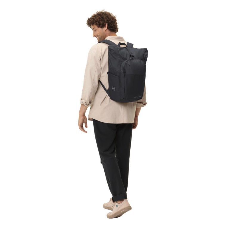 Rucksack Estrellas Okab II Daypack Volumen 25 Liter, Farbe: schwarz, blau/petrol, Marke: Vaude, Abmessungen in cm: 30x47x23, Bild 6 von 11