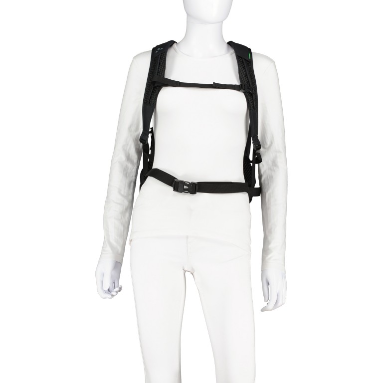 Rucksack Agile Air 20, Farbe: schwarz, blau/petrol, grün/oliv, Marke: Vaude, Abmessungen in cm: 27x53x23, Bild 7 von 10
