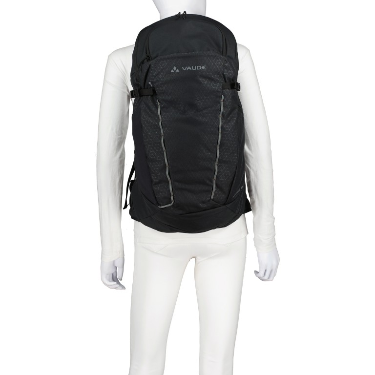 Rucksack Agile Air 26, Farbe: schwarz, blau/petrol, grün/oliv, Marke: Vaude, Abmessungen in cm: 27x58x24, Bild 6 von 10