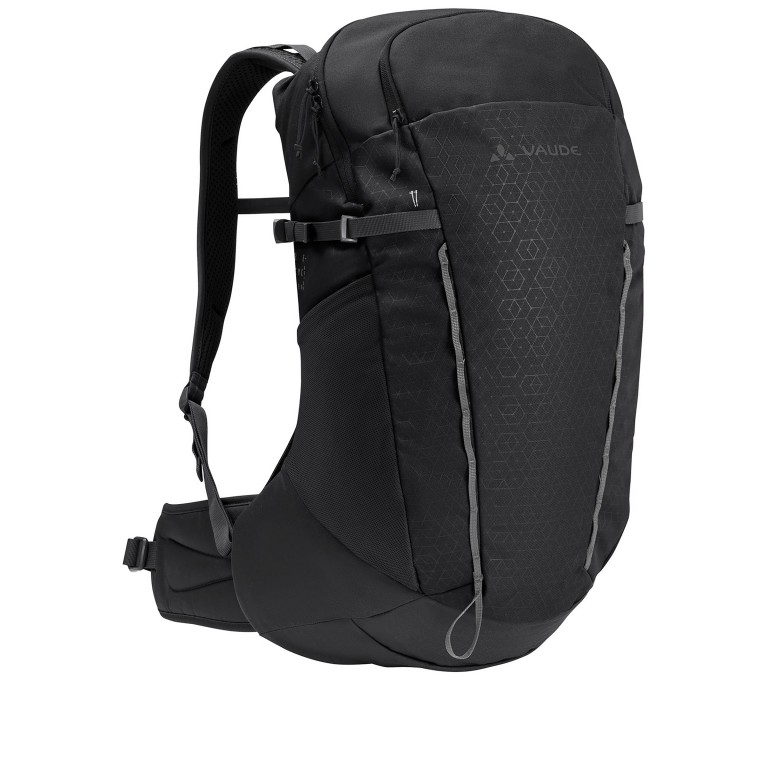 Rucksack Agile Air 26, Farbe: schwarz, blau/petrol, grün/oliv, Marke: Vaude, Abmessungen in cm: 27x58x24, Bild 2 von 10
