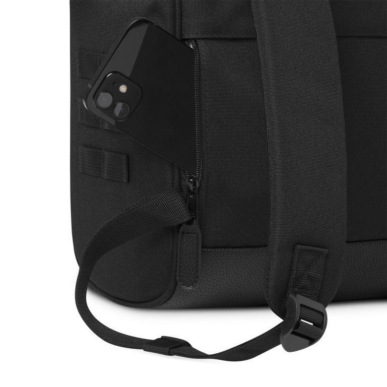 Rucksack Adventurer Medium mit zwei auswechselbaren Vortaschen, Farbe: schwarz, grau, blau/petrol, cognac, grün/oliv, rot/weinrot, flieder/lila, orange, beige, Marke: Cabaia, Abmessungen in cm: 27x41x16, Bild 10 von 10