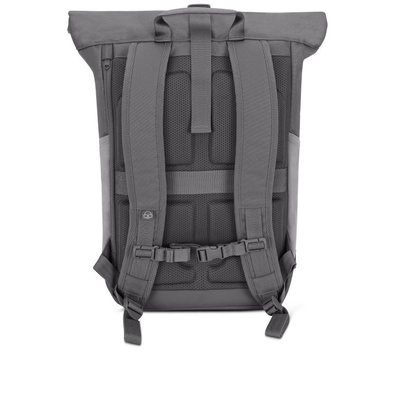 Rucksack Eco Series Allen Large erweiterbar, Farbe: schwarz, grau, blau/petrol, beige, Marke: Johnny Urban, Abmessungen in cm: 31x45x14, Bild 3 von 12