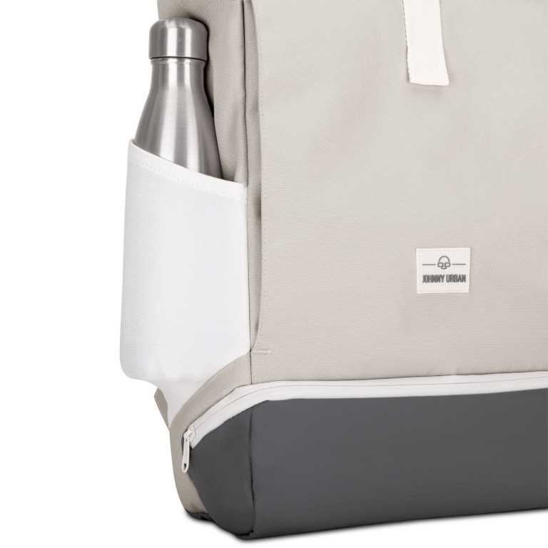 Rucksack Eco Series Allen Medium erweiterbar, Farbe: schwarz, grau, blau/petrol, taupe/khaki, beige, Marke: Johnny Urban, Abmessungen in cm: 28.5x40.5x13, Bild 7 von 8