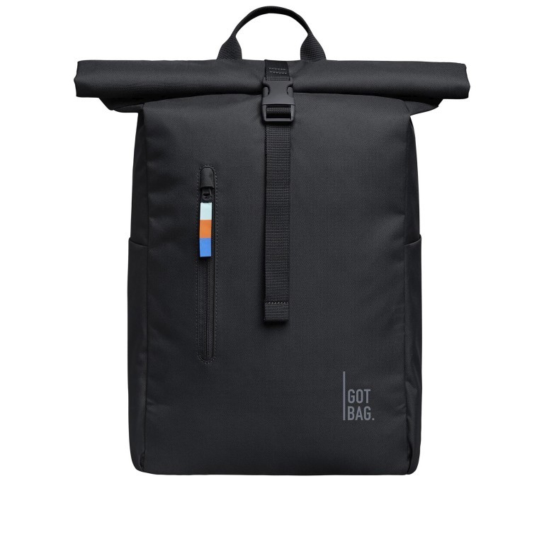 Rucksack Rolltop Easy mit Laptopfach, Farbe: schwarz, grau, blau/petrol, grün/oliv, beige, Marke: Got Bag, Abmessungen in cm: 30x42x15, Bild 1 von 14