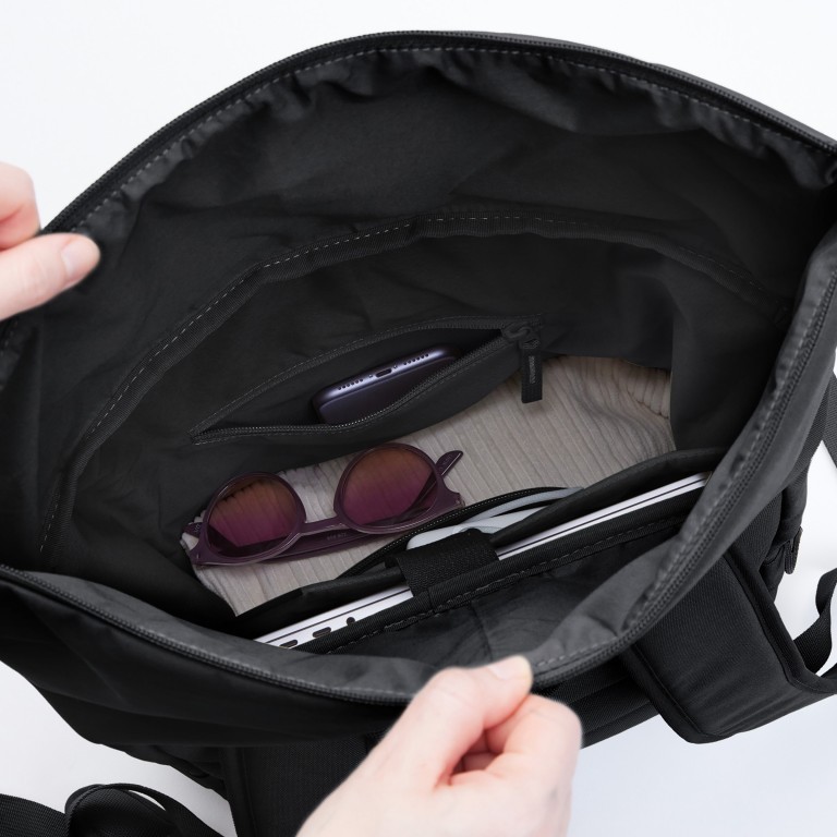Rucksack Rolltop Easy mit Laptopfach, Farbe: schwarz, grau, blau/petrol, grün/oliv, beige, Marke: Got Bag, Abmessungen in cm: 30x42x15, Bild 12 von 14