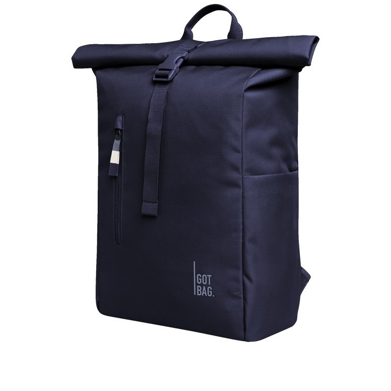 Rucksack Rolltop Easy Monochrome, Farbe: grau, blau/petrol, grün/oliv, rot/weinrot, beige, Marke: Got Bag, Abmessungen in cm: 30x42x15, Bild 2 von 10