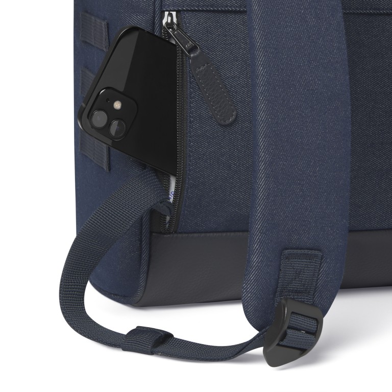 Rucksack Adventurer Medium mit zwei auswechselbaren Vortaschen, Farbe: blau/petrol, Marke: Cabaia, Abmessungen in cm: 27x41x16, Bild 12 von 12
