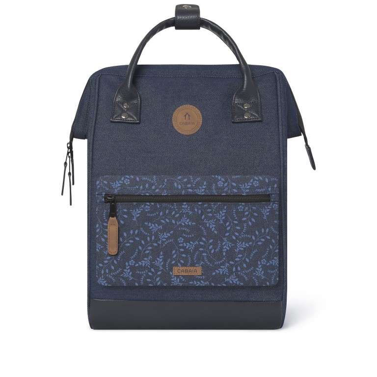 Rucksack Adventurer Medium mit zwei auswechselbaren Vortaschen, Farbe: blau/petrol, Marke: Cabaia, Abmessungen in cm: 27x41x16, Bild 2 von 12
