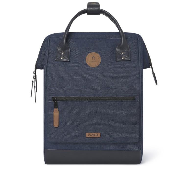 Rucksack Adventurer Medium mit zwei auswechselbaren Vortaschen, Farbe: blau/petrol, Marke: Cabaia, Abmessungen in cm: 27x41x16, Bild 3 von 12