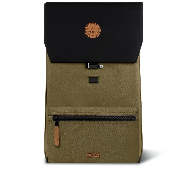 Rucksack City Medium mit zwei auswechselbaren Vortaschen, Marke: Cabaia, Abmessungen in cm: 27x43x16, Bild 3 von 8