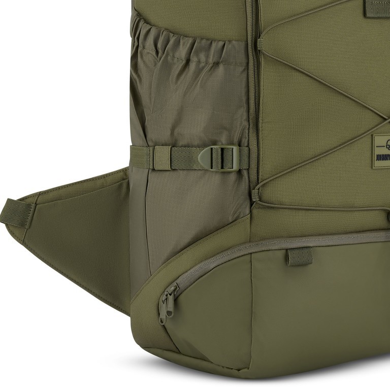 Rucksack Eco Series Allen Large Travel erweiterbar, Farbe: schwarz, grün/oliv, beige, Marke: Johnny Urban, Abmessungen in cm: 31x50x18, Bild 16 von 17