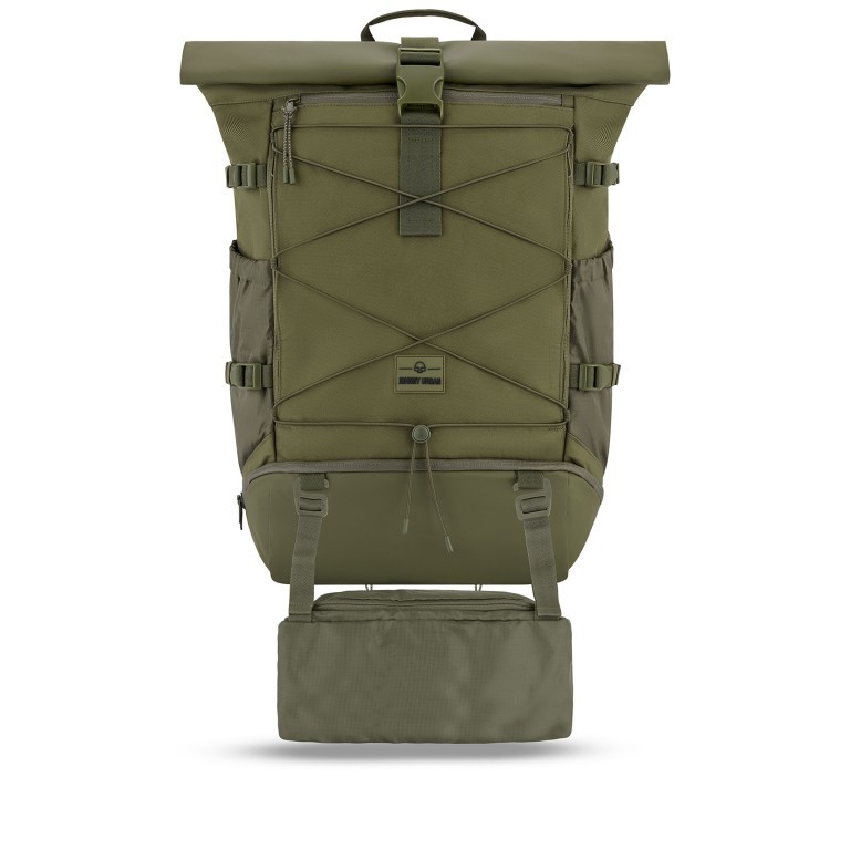 Rucksack Eco Series Allen Large Travel erweiterbar, Farbe: schwarz, grün/oliv, beige, Marke: Johnny Urban, Abmessungen in cm: 31x50x18, Bild 14 von 17