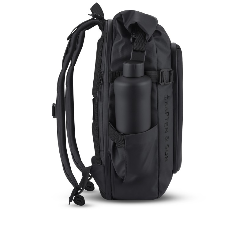 Rucksack Lisbon, Farbe: schwarz, beige, Marke: Kapten & Son, Abmessungen in cm: 33x45x21, Bild 4 von 12