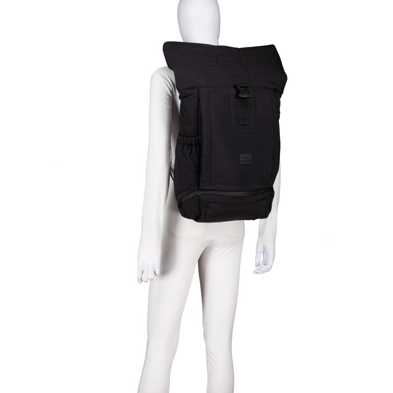 Rucksack Eco Series Kyle erweiterbar, Farbe: schwarz, beige, Marke: Johnny Urban, Abmessungen in cm: 31x45x14, Bild 11 von 17