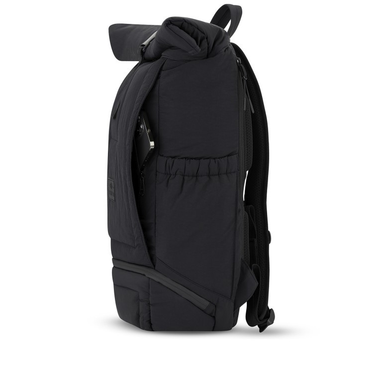 Rucksack Eco Series Kyle erweiterbar, Farbe: schwarz, beige, Marke: Johnny Urban, Abmessungen in cm: 31x45x14, Bild 3 von 17