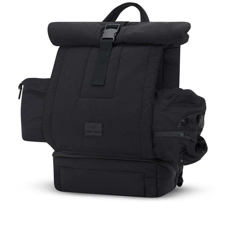 Rucksack Eco Series Kyle erweiterbar, Farbe: schwarz, beige, Marke: Johnny Urban, Abmessungen in cm: 31x45x14, Bild 2 von 17